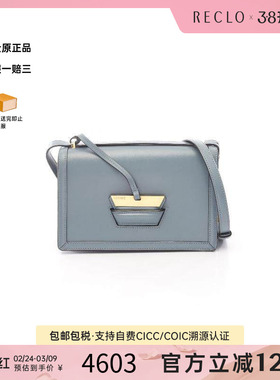 中古Loewe罗意威女包B级9新Shoulder bag肩包牛皮斜挎包蓝色