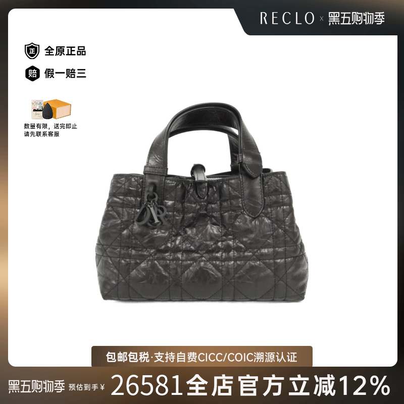 中古DIOR迪奥女包A级95新Toujours Small手提包