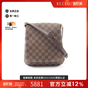 Long王菲包斜挎包正品 中古LV路易威登女包B级9新Musette Salsa
