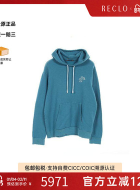 中古LV路易威登男A级95新parka派克大衣棉上衣绿色复古经典RECLO