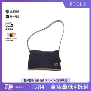 中古Bally巴利女包C级85新Shoulder bag肩包帆布单肩包黑色正品
