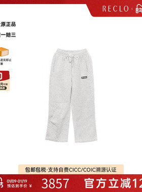 中古LV路易威登女A级95新Pants裤子羊毛裤子灰色正品时尚RECLO