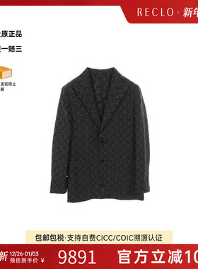 中古LV路易威登男A级95新tailored jacket修身夹克羊毛外套黑色