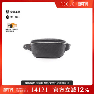 中古LV路易威登男包A级95新body bag随身包牛皮腰包黑色RECLO秋冬