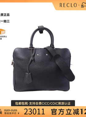 中古LV路易威登男包A级95新Shoulder bag肩包牛皮斜挎包黑色