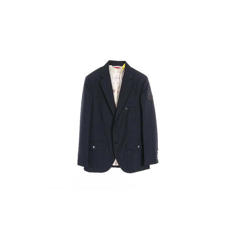 中古Moncler盟可睐男A级95新tailored jacket修身夹克羊毛外套