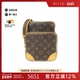 中古LV路易威登女包B级9新Amazon相机包老花斜挎包时尚 RECLO正品