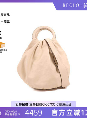 中古Loewe罗意威女包B级9新2WAY两用款牛皮斜挎包浅褐色HK正品