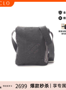 中古LV路易威登女包A级95新shoulder bag斜挎包尼龙斜挎包黑色