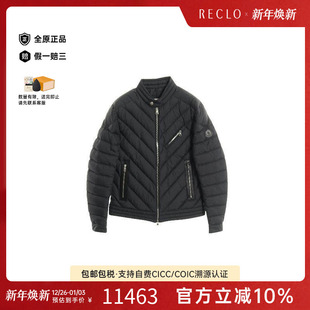 中古Moncler盟可睐男A级95新Down jacket羽绒夹克尼龙外套灰色