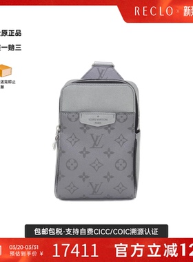 中古LV路易威登女包A级95新Taiga Lama 斜挎包复古欧美RECLO正品