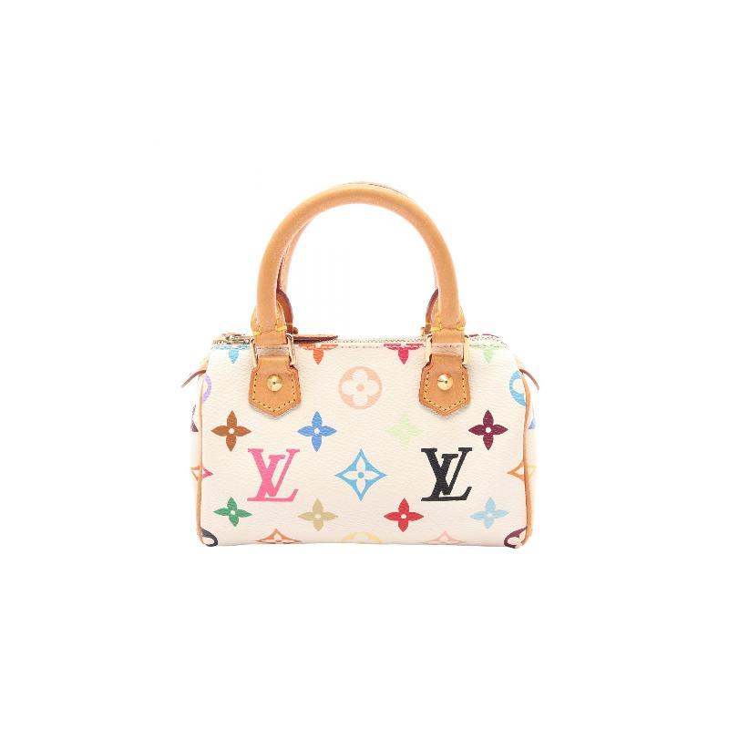 中古二奢LV路易威登女包B级9新speedy枕头包涂层/防水帆布手提包