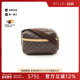 中古LV路易威登女包B级9新Reporter PM记者包涂层防水帆布斜挎包