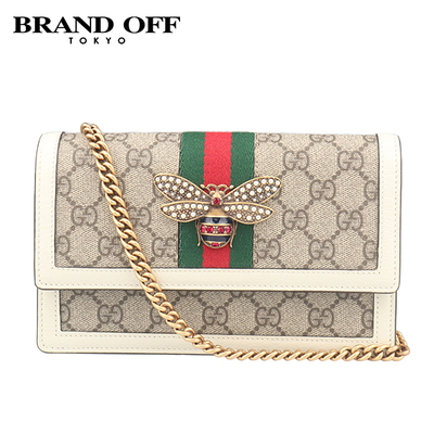 GUCCI古驰QUEEN链条钱包