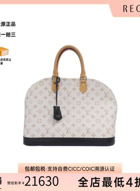 中古LV路易威登女包A级95新Dune Alma贝壳包手提包
