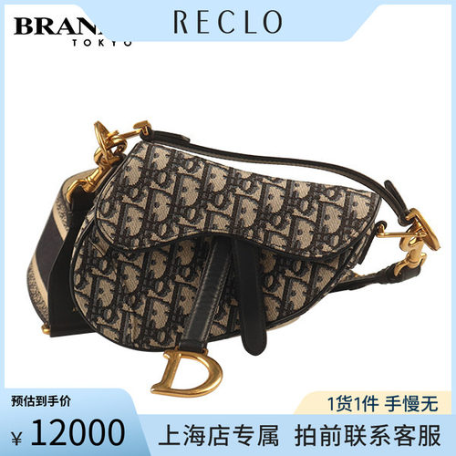 中古DIOR迪奥老花马鞍包