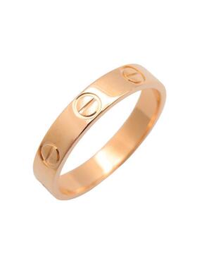 中古Cartier卡地亚男A级95新Love Ring18K玫瑰金（Au750）戒指