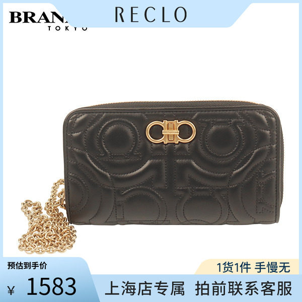 FERRAGAMO菲拉格慕LOGO黑色钱包