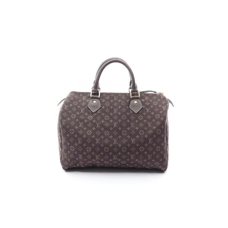 中古二奢LV路易威登女包95新Speedy30枕头包帆布手提包棕色正品