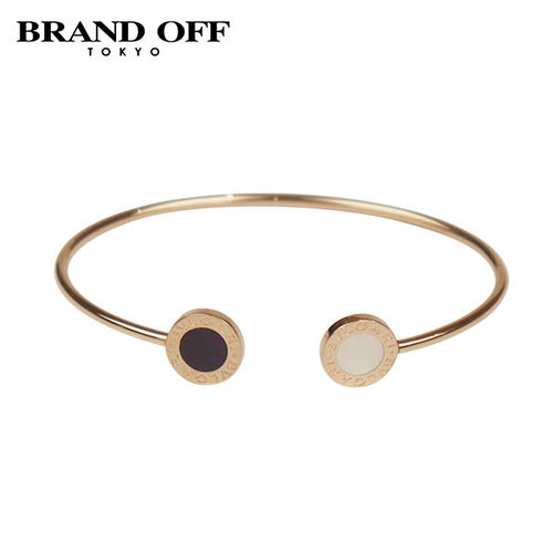 日本中古二奢「9.5新」BVLGARI(宝格丽)进口开口手镯S750玫瑰金