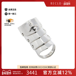 中古Vivienne Westwood薇薇安男S级99新ring戒指925银戒指银色