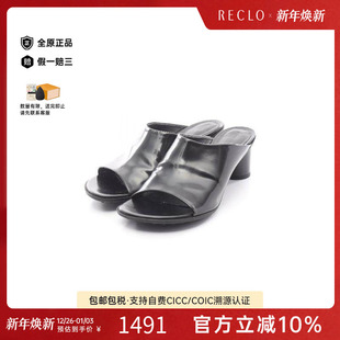 黑色 漆皮鞋 中古Bottega Veneta葆蝶家女A级95新sandals凉鞋