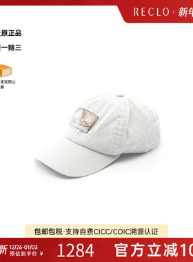中古Vivienne Westwood薇薇安男S级99新cap帽帆布帽子蓝色