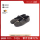 绒面革小牛皮鞋 中古Prada普拉达女A级95新flat shoes平底鞋 黑色