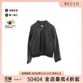 中古Hermes爱马仕男A级95新leather jacket皮夹克鹿皮外套黑色