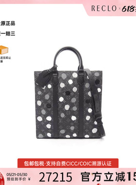 中古LV路易威登女包A级95新Sac plat琴谱包涂层/防水帆布斜挎包