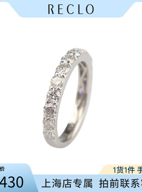 中古「95新」日本进口商品单排钻石戒指铂金90049号高级复古RECLO