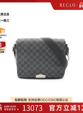 中古LV路易威登男包A级95新District PM涂层/防水帆布斜挎包黑色