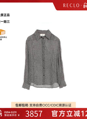 中古Celine赛琳女A级95新tops上衣帆布上衣黑色百搭高级感RECLO