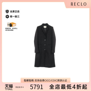 中古Gucci古驰女A级95新coat风衣外套羊毛外套黑色
