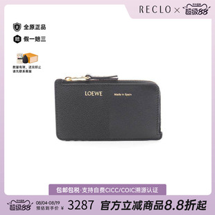 日本中古二奢Loewe罗意威女S级99新cardcase卡包牛皮卡包黑色正品