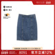 中古Chanel香奈儿女A级95新skirt裙子棉裙子蓝色