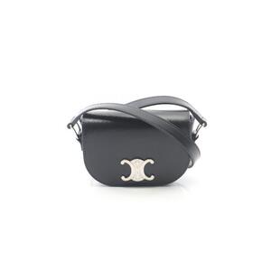 中古Celine赛琳女包S级99新Shoulder bag肩包牛皮斜挎包黑色
