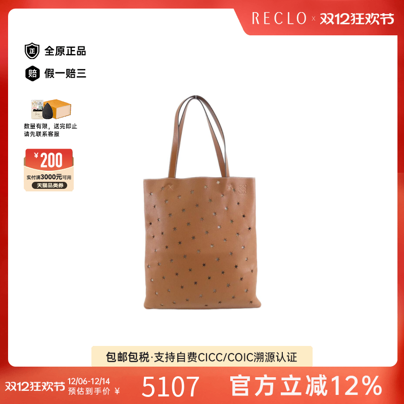 中古LOEWE罗意威通用A级95新399 41 R72 Bag托特包皮革单肩包