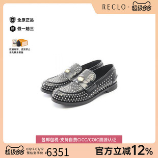 中古Miu Miu缪缪女S级99新black黑色牛皮鞋黑色