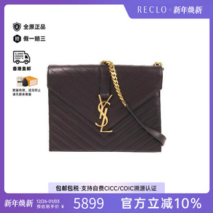 中古YSL圣罗兰女包B级9新Shoulder bag肩包牛皮单肩包黑色RECLO