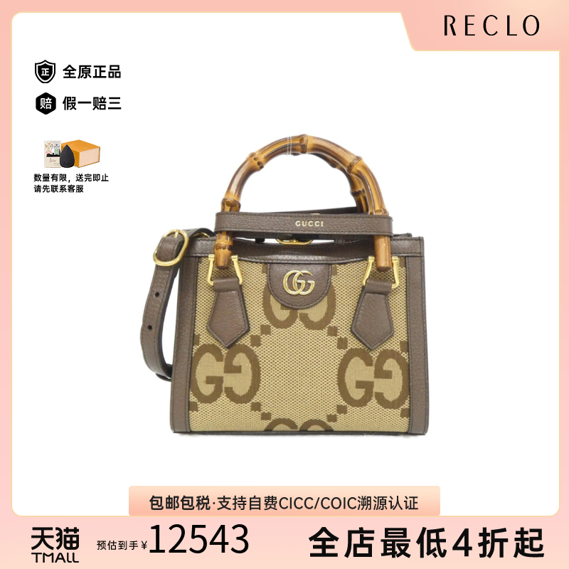 中古GUCCI古驰DIANA戴妃包女包