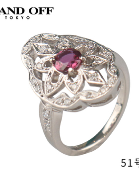 BRANDOFF古典红宝石钻石戒指
