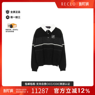 中古LV路易威登男S级99新polo 棉上衣黑色 shirtPolo衫