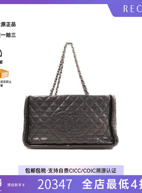 中古Chanel香奈儿女包A级95新Shoulder bag肩包牛皮单肩包黑色HK