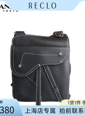 SH「9.0新」DIOR(迪奥)马鞍肩背包黑色斜挎包1ADPO091YKKRECLO