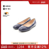 中古Tods托德斯女A级95新shoes鞋 履漆皮鞋 蓝色