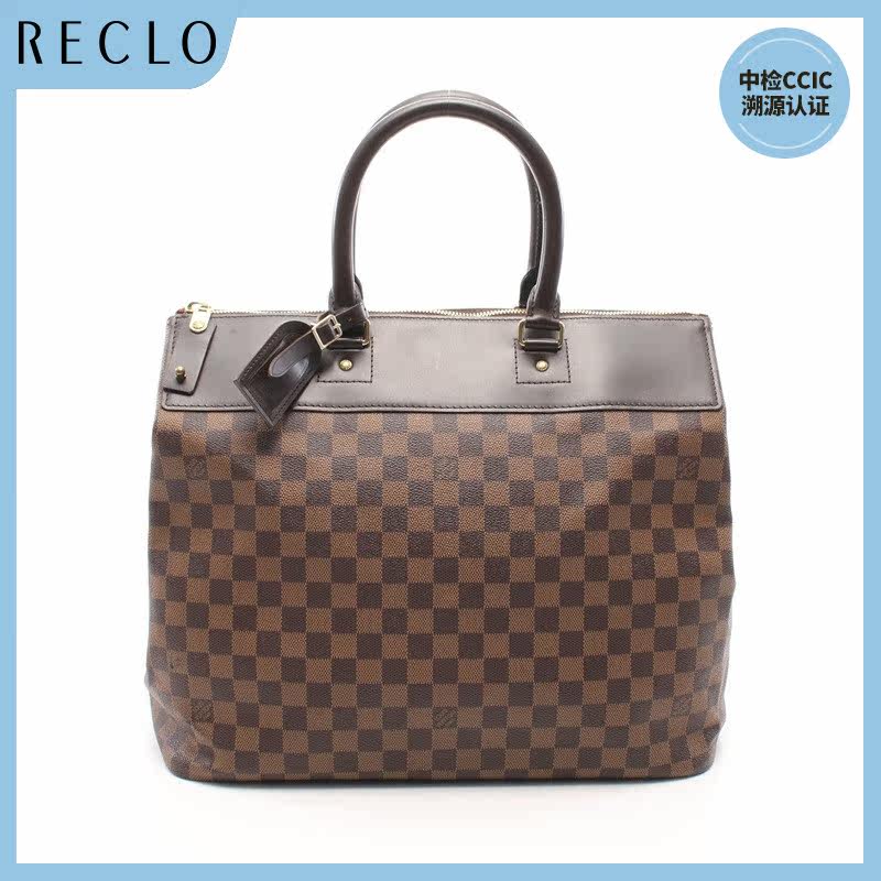 LV路易威登(B)9新Greenwich PM 棋盘格波士顿包733431RECLO中古