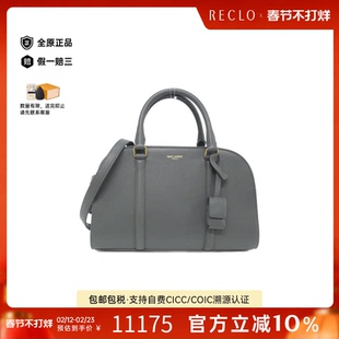 中古YSL圣罗兰女包A级95新655008 16R0W Bag灰色小牛皮斜挎包正品