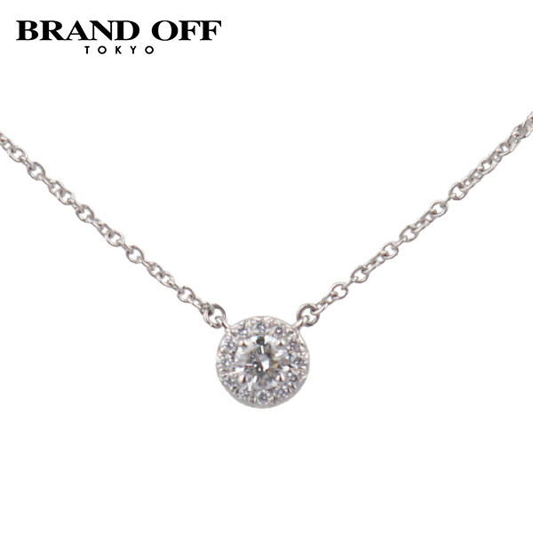 中古「95新」TIFFANY(蒂芙尼)SOLESTE镶钻项链铂金950 40cm正品