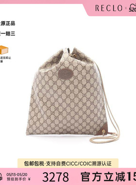 中古Gucci古驰女包B级9新GG SupremeGG Supreme单肩包高级正品